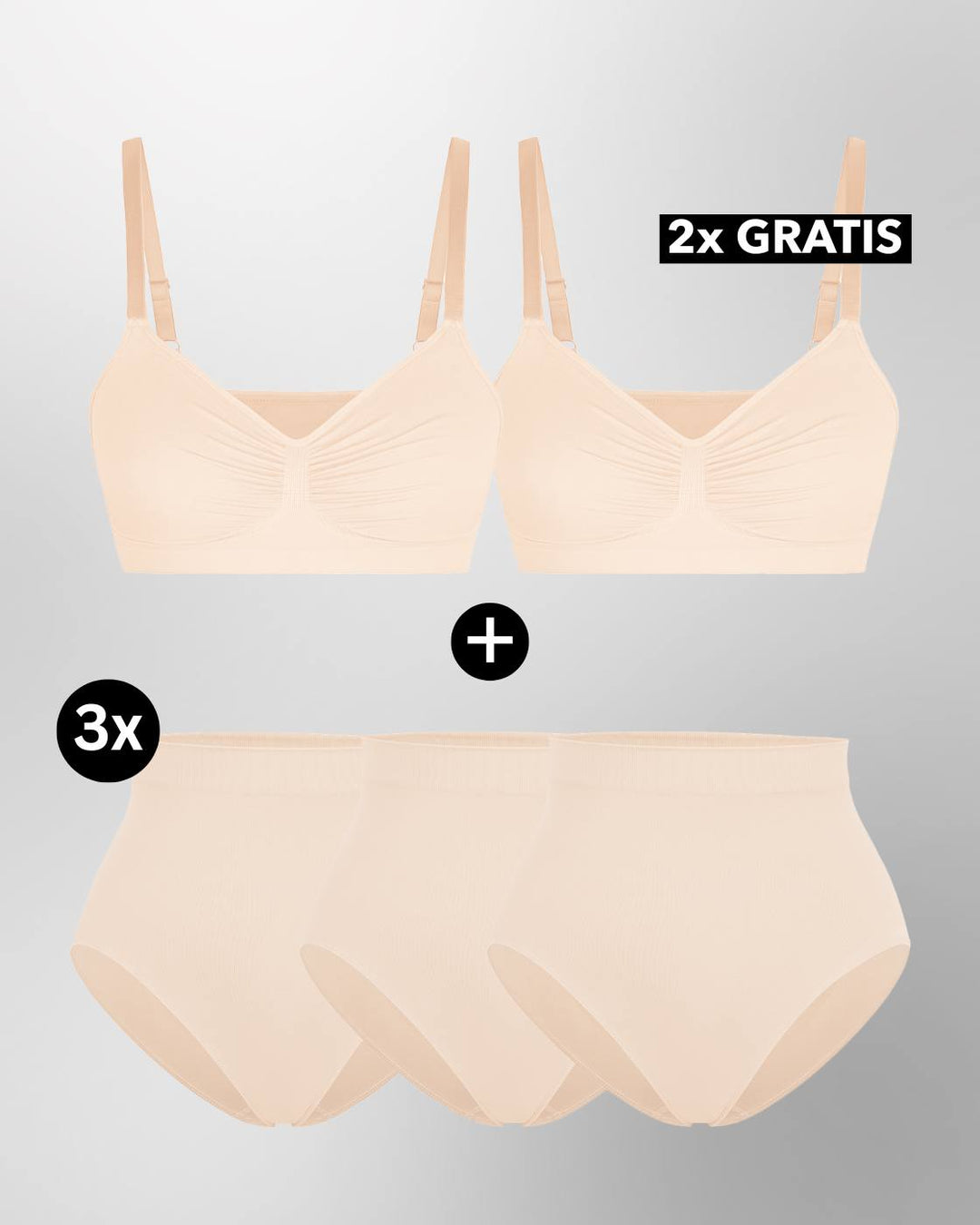 PREMIUM InvisiShape - InvisiBra & InvisiBrief "Soft" - 5er Set