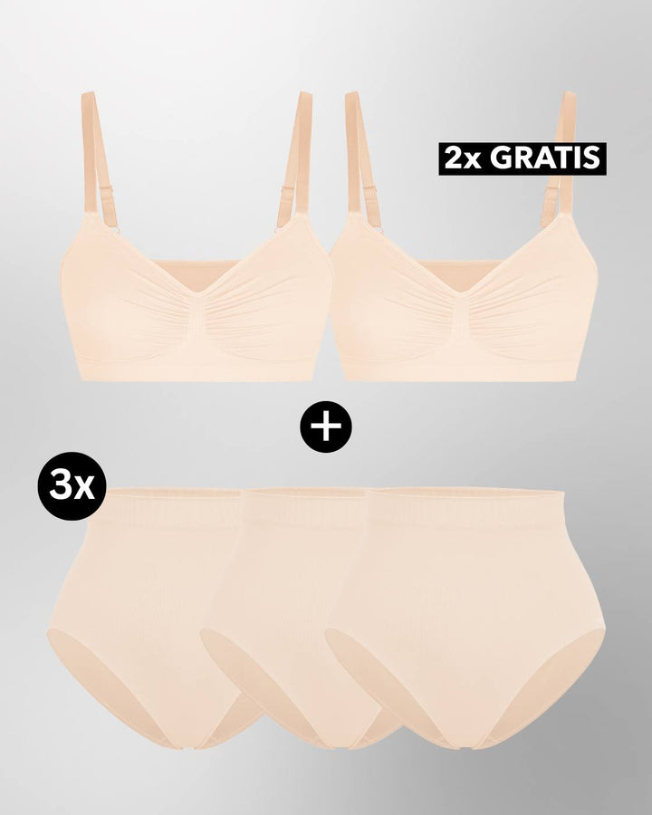PREMIUM InvisiShape - InvisiBra & InvisiBrief "Soft" - 5er Set