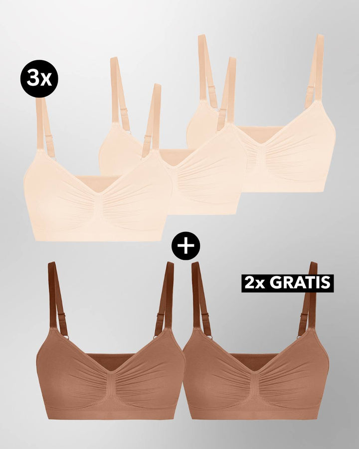 PREMIUM InvisiShape - InvisiBra "Soft" 1.0 - 5er Set