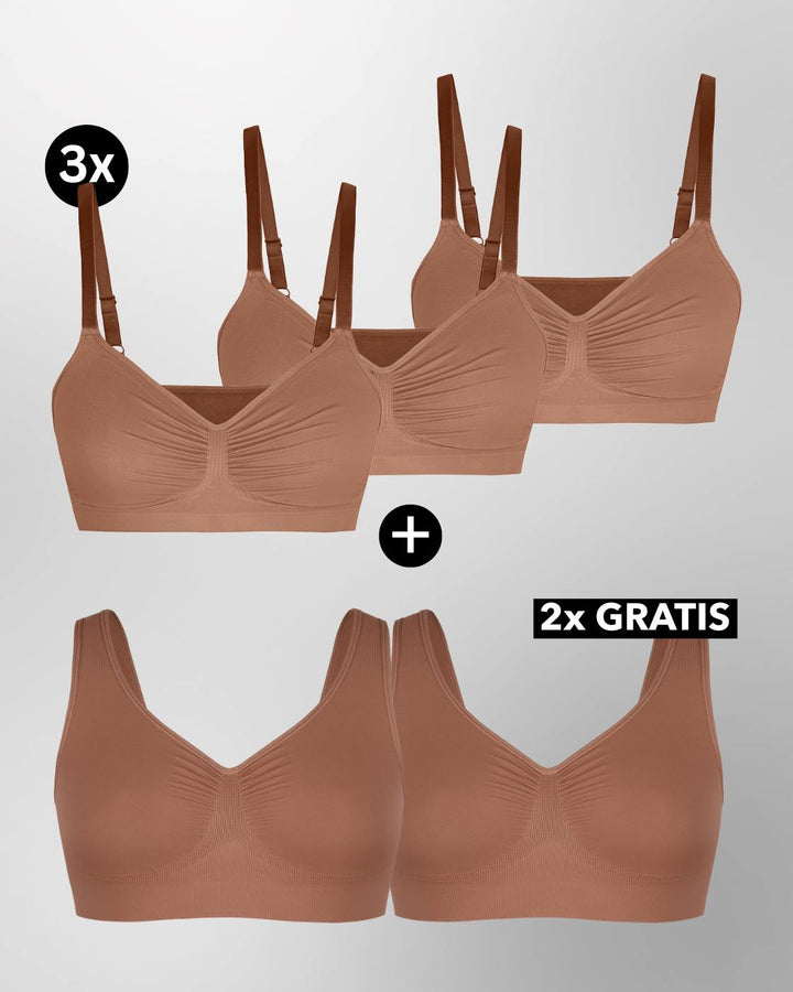 PREMIUM - InvisiBra "Soft" 1.0 & 2.0 - 5er Set