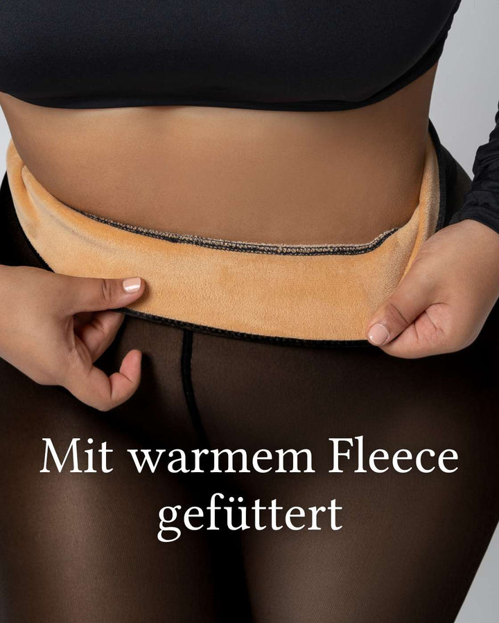 InvisiTights™ | gefütterte Leggings | Breiter Bund am Fuß