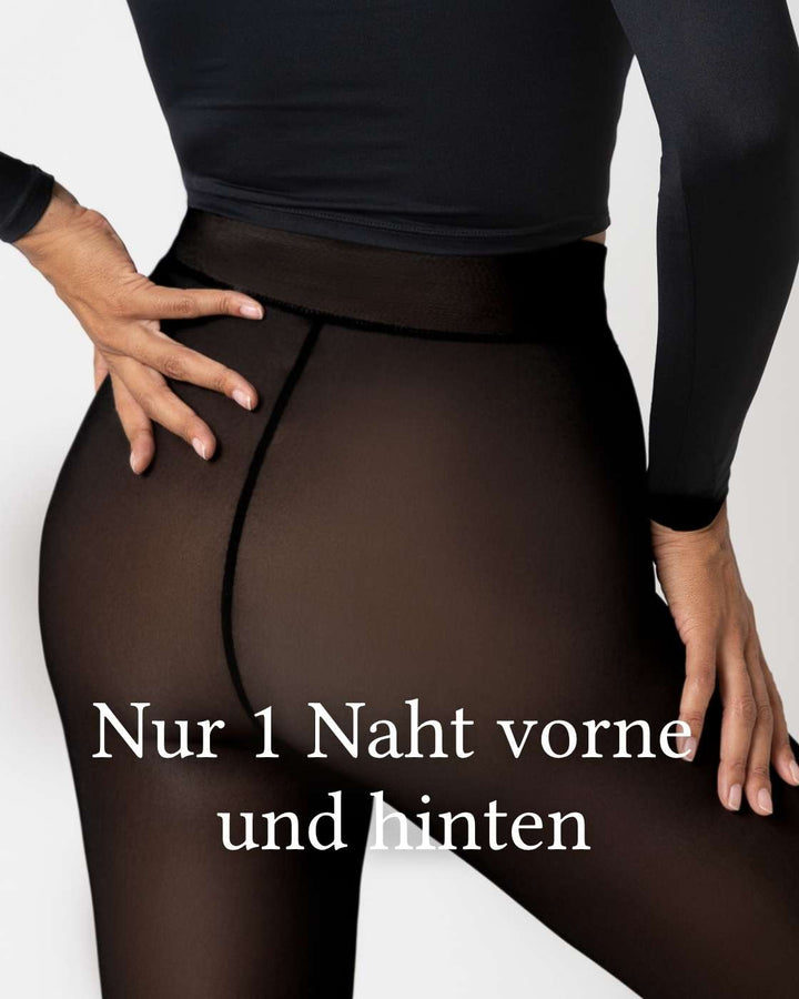 InvisiTights™ | gefütterte Leggings | Breiter Bund am Fuß