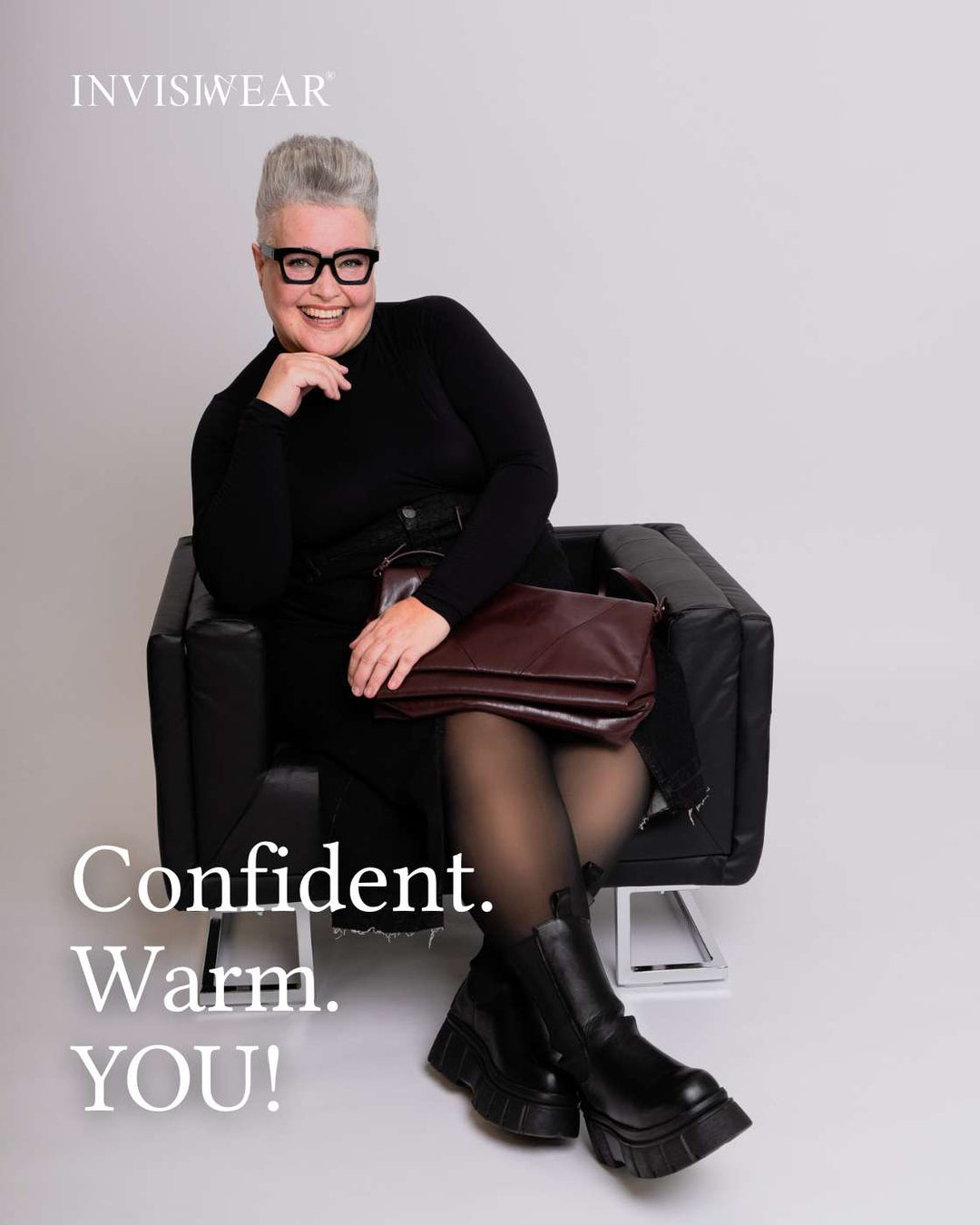 InvisiTights™ | gefütterte Leggings | Breiter Bund am Fuß